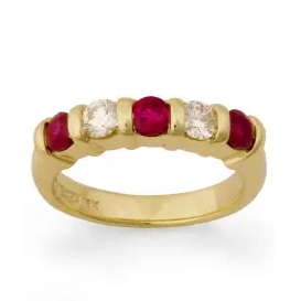 Ruby-Diamond-5-gem-Ridge-Ring-2 Ridge Ring
